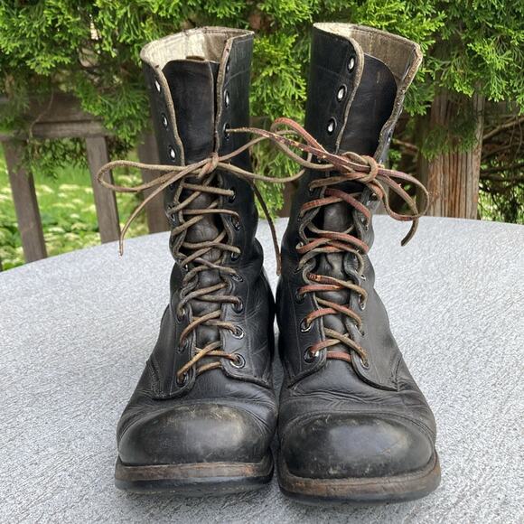 10.5R Vintage 50s Army Combat Lace Up Boots Cap Toe main image 8